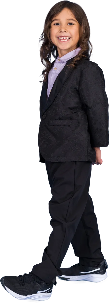 James Stone in a black suit